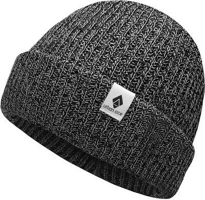 Wintermützen Urban Ace Unisex Crew Beanies Schwarz Schwarz
