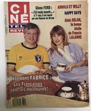 ►CINE REVUE 15-1987-FABRICE-DANY CARREL-ALAIN DELON-AGENCE TOUS RISQUES-MEDEIROS