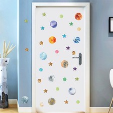Sonnensystem Poster für Kinder fluoreszierende Wandaufkleber leuchtende Aufkleber