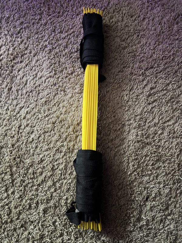 Yellow/Black Portable Agility Ladder Speed Training for Gym & Training