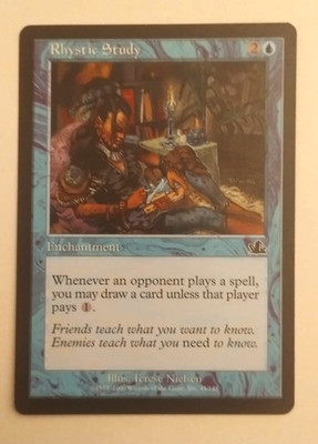 Rhystic Study - Prophecy - Magic The Gathering - MTG ENG VINTAGE
