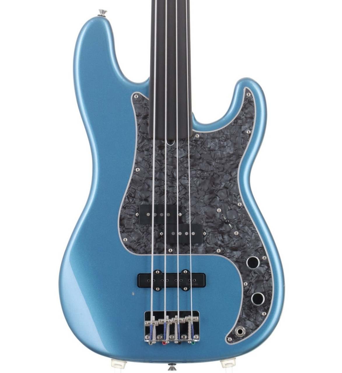 Fender Tony Franklin Fretless Precision Bass Lake Placid Blue Electric Bass Used