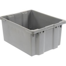 Polyethylene Container 30""L x 24""W x 15""H Gray Lewis Bins SN3024-15GY