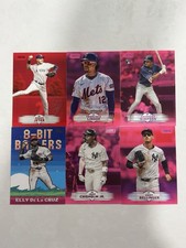 Topps Stadium Club and 8-Bit Ballers  MLB Card Lot! Jeter, Lindor, Simpson, Jazz