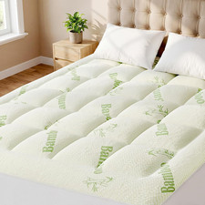 Ultra Soft Mattress Topper Twin Size - Viscose Made from Bamboo Pillow Top Mattr