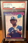 1989 Donruss Rated Rookie 33 Ken Griffey Jr. PSA 9 Mint