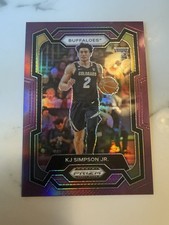 2024-25 Panini Prizm Draft Picks - KJ Simpson Jr. #93 Purple Prizm /75 (RC)