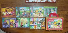 Bilderbaukasten Holzwurfel picture Cubes of wood. Vtg Toy. -Germany 6 Puzzles