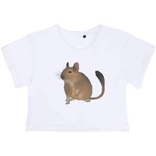 "Degu Pet" Damen Baumwolle Crop Tops (CO046645)