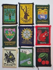 UK GB Boy Scout District & County Badges Collection X 9 (#303)