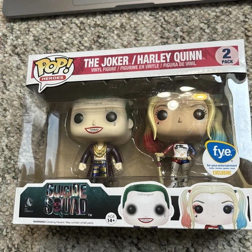 Funko Pop! Vinyl: DC Comics Suicide Squad Metallic 2 Pack. Joker and Harley FYE.