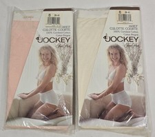 VINTAGE Jockey For Her Brief Culotte Courte 1990s Size 6 Two Pack Beige Pink NIP