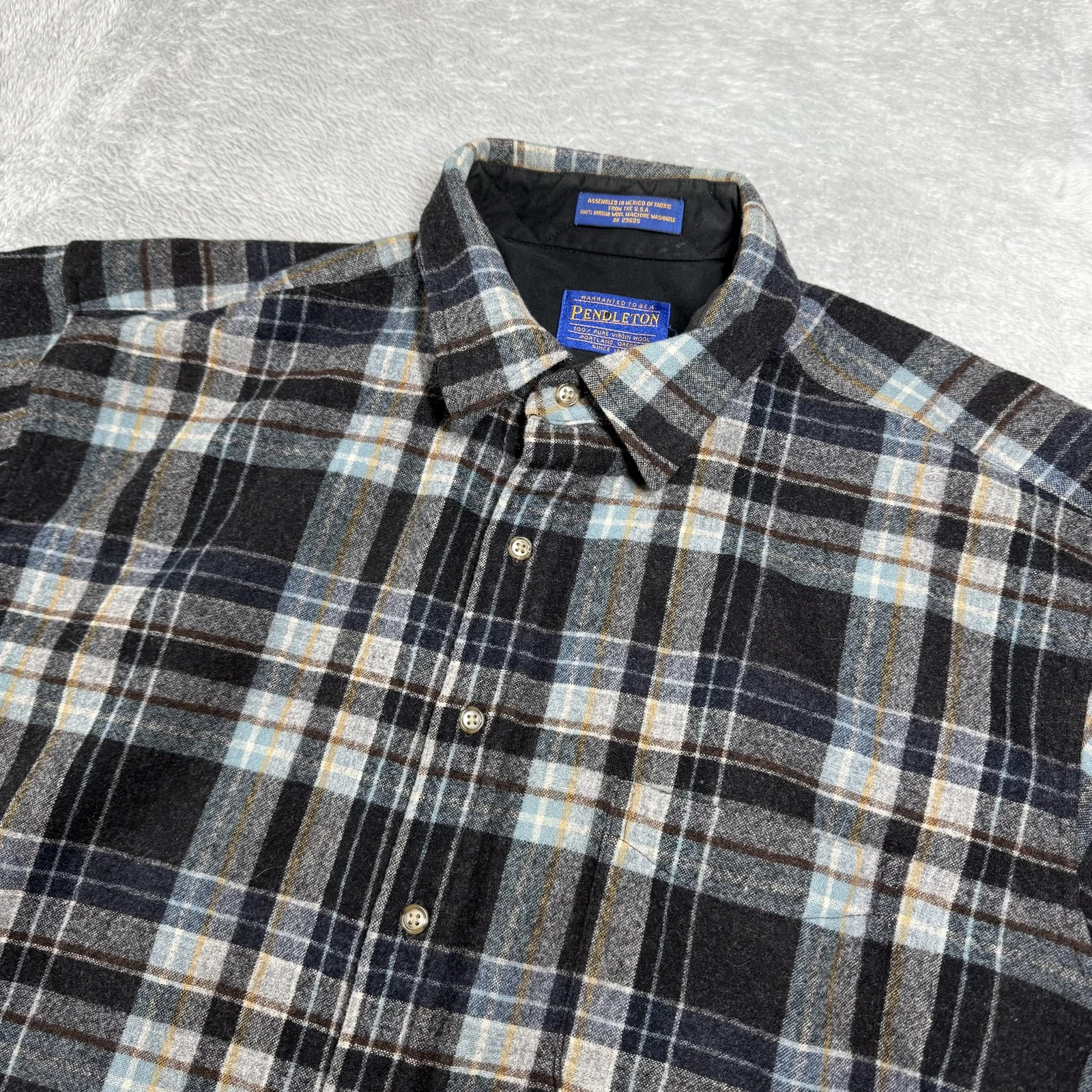 Vintage Pendleton Shirt Mens XL Gray Wool Flannel Outdoor Extra Large Grandpa
Opens in a new window