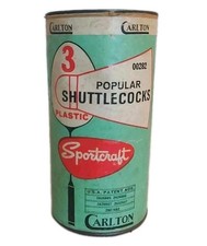 Vintage Carlton Badminton Shuttlecocks Birdies Sleeve/Lot Of 3, England