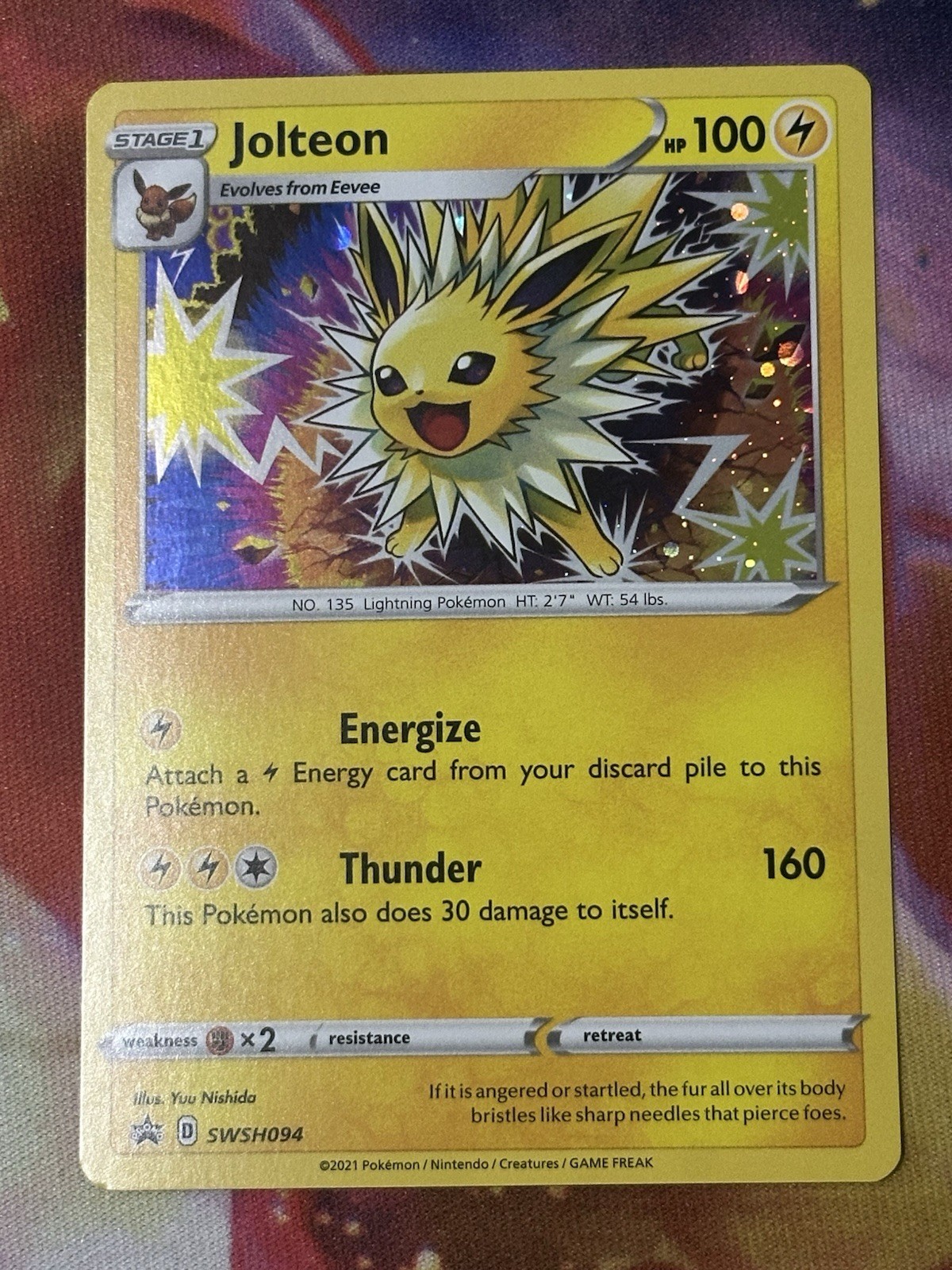 Jolteon SWSH094 Holo Promo Sword & Shield Pokemon NM
