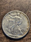 1943 D Walking Liberty 90% Silver Half Dollar AU Nice Coin!!