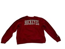 Vintage Ohio State Buckeyes Red Crewneck Sweatshirt Stitched Size Medium