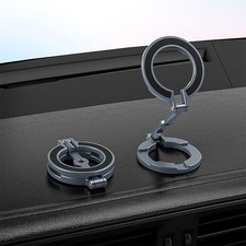 Foldable Aluminum Alloy Magnetic Car Phone Mount Holder for MagSafe Devices