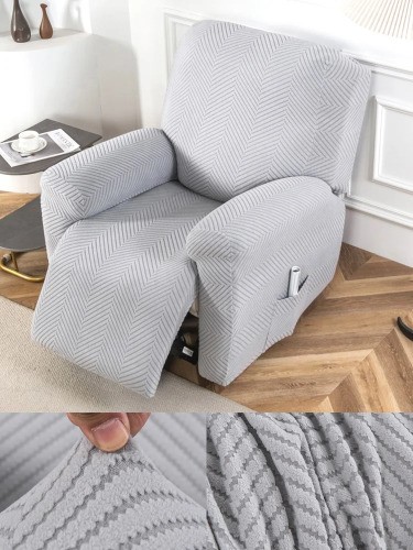 Jacquard Liegesofa Bezug Stretch Anti-Rutsch Lounge Sessel Bezüge All-inclusive - Bild 10 von 19