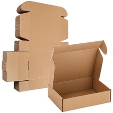 100 Pcs Shipping Boxes Cardboard Gift Corrugated Cardboard Brown Boxes Mailer...