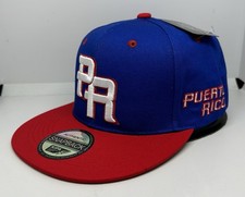 PUERTO RICO BASEBALL PR 3-D EMBROIDERED - PUERTO RICO FLAG AT BACK SNAPBACK HAT