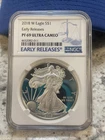 2018 W ~ EARLY RELEASES ~ NGC PF69 ULTRA CAMEO 1 OZ AMERICAN SILVER EAGLE