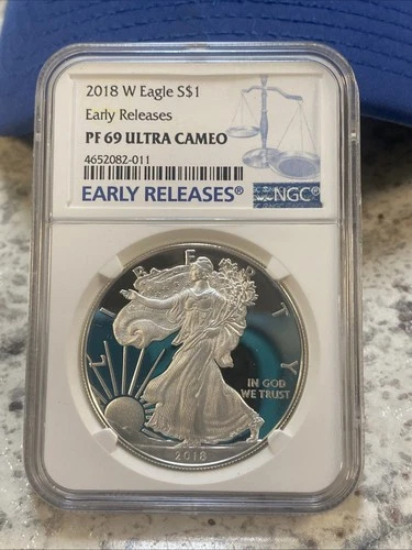2018 W ~ EARLY RELEASES ~ NGC PF69 ULTRA CAMEO 1 OZ AMERICAN SILVER EAGLE