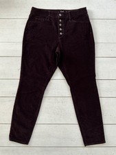 Women s Universal Thread Button Fly High Rise Skinny Corduroy Pants M Size 10