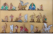 Zinnfiguren 30 mm - Fantasy - teilweise bemalt