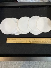 3.5  White Stiff Felt Circles - 20 Pack for DIY