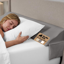 GORILLA GRIP Patented Bed Wedge Pillow for Headboard Gap, Filler between Mattres