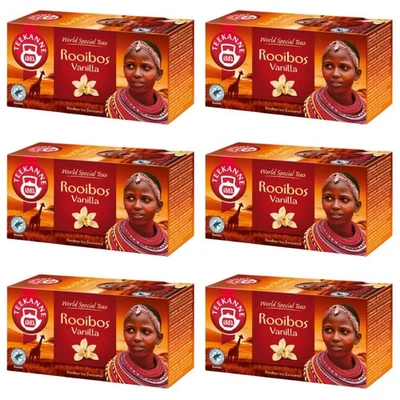 TEEKANNE - Rooibos Vanilla - Rooibostee mit Vanillegeschmack - 6 x 20 Teebeutel - Bild 1 von 4