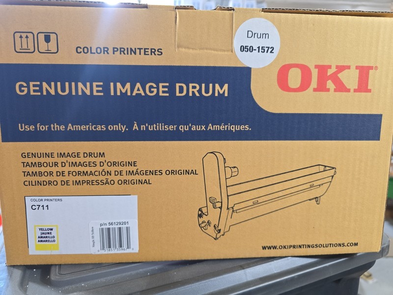 OKI Genuine Image Drum 56129201 050-1559 C710 Yellow Sealed Package