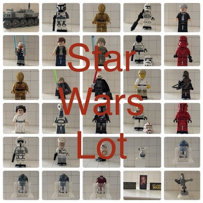HUGE LEGO Star Wars Minifigure Lot + 4 Mini Sets! 40+ Minifigs, Vader, Ahsoka