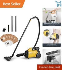 Canister Vacuum Cleaner Lightweight 1200W for Carpet Hard Floor Home Use