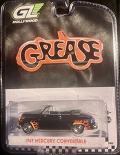 2025 Greenlight Hollywood Grease 1949 MERCURY CONVERTIBLE Black With Flames New