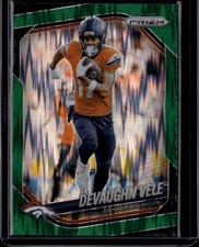 2025 Panini Prizm #54 Devaughn Vele Choice Blue Yellow and Green