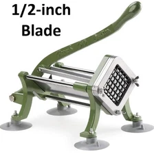 1/2 inch Commercial French Fry Cutter with Suction Feet Heavy Duty Potato Slicer