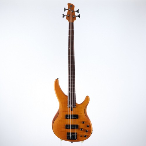 YAMAHA TRBX604FM Mat Amber Used Flame Maple Top Alder Back Body w/Soft Case - Picture 4 of 7