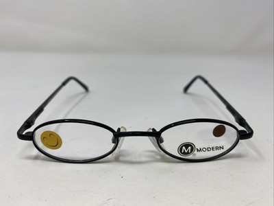 Modern Optical HOME RUN BLACK 36-16-115 Metal Full Rim Eyeglasses Frame CZ54