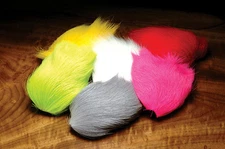 Hareline Dubbin' DEER BELLY HAIR OVER WHITE Fly Tying Hair