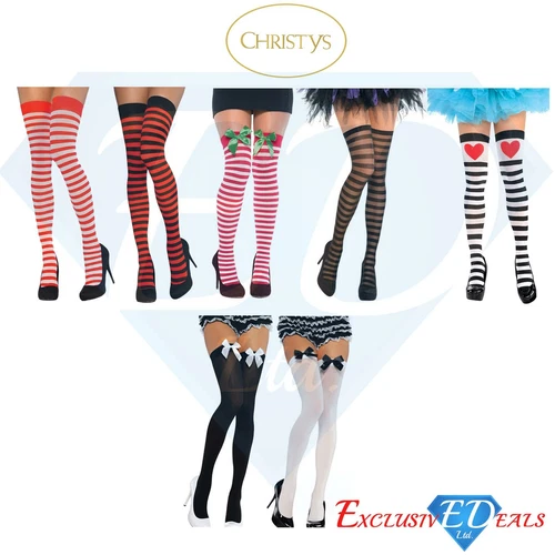 Adult Women's Cosplay Thigh High Over Knee Costume Stockings Size UK 06/08 (S)