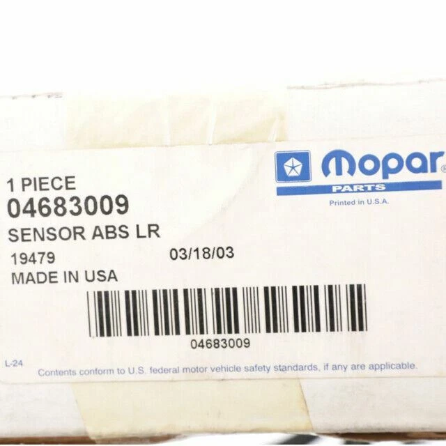 Genuine Mopar 1991-1995 Dodge Grand Caravan Front Wheel Speed Sensor 4683009 - Image 2 of 4