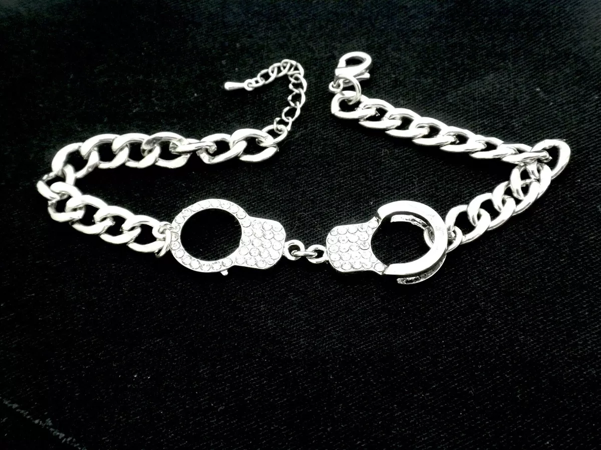 Sterling silver handcuff sale anklet