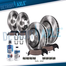 10pc 2WD Front Rear Brake Rotor Ceramic Pad for 2001 2002 2003 Toyota Highlander