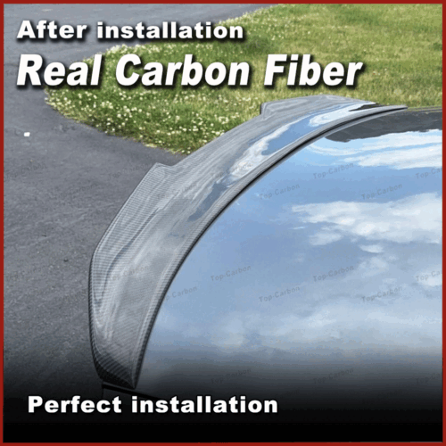 Fit For Audi A4 B8.5 A4L Sedan 2013-2016 REAL CARBON Rear Trunk Spoiler Wing Lip - Picture 5 of 15