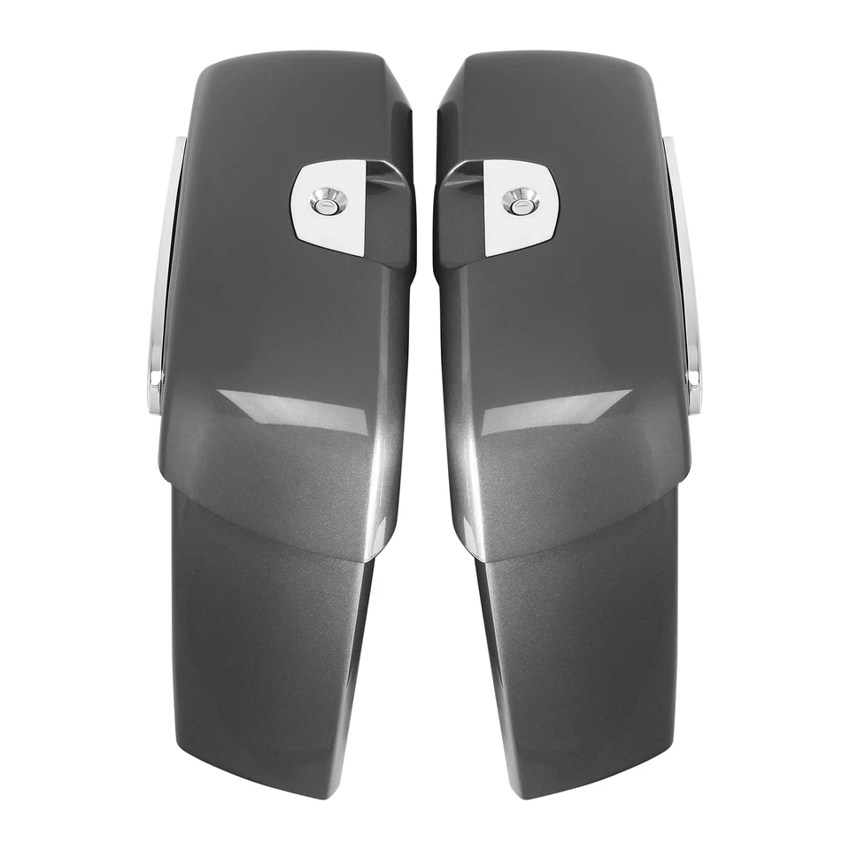 Alforjas aptas para Indian Challenger Pursuit Dark Horse 19-25 gris acero Foto 4 de 4