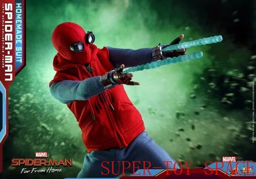 Hot Toys 1/6 MMS552 Spider-Man Lejos de Casa (Versión Traje Casero) Todo Nuevo - Imagen 2 de 21