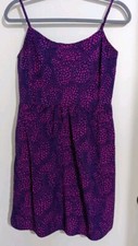 GAP Linda Short Strap Dress Summer Spring Purple Pink Size 4 Adjustable Straps
