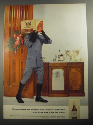 1956 Hiram Walker Imperial Whiskey Ad - Knowledgeable people